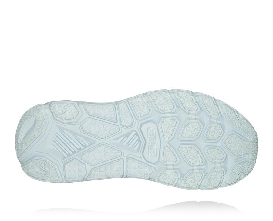 Zapatillas Asfalto Hoka One One Mujer - Clifton 6 - Azules/Blancas - COR756038